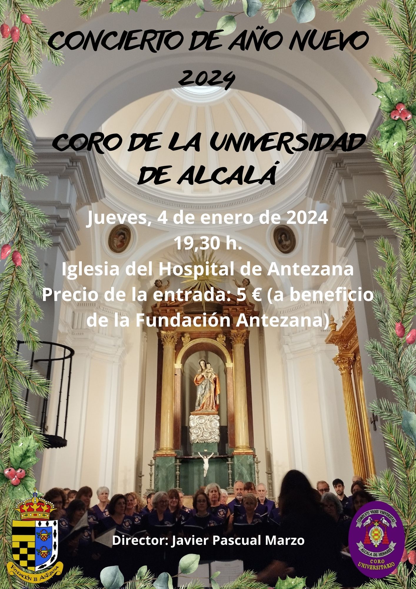Concierto de Año Nuevo, 2024, iglesia del Hospital de Antezana