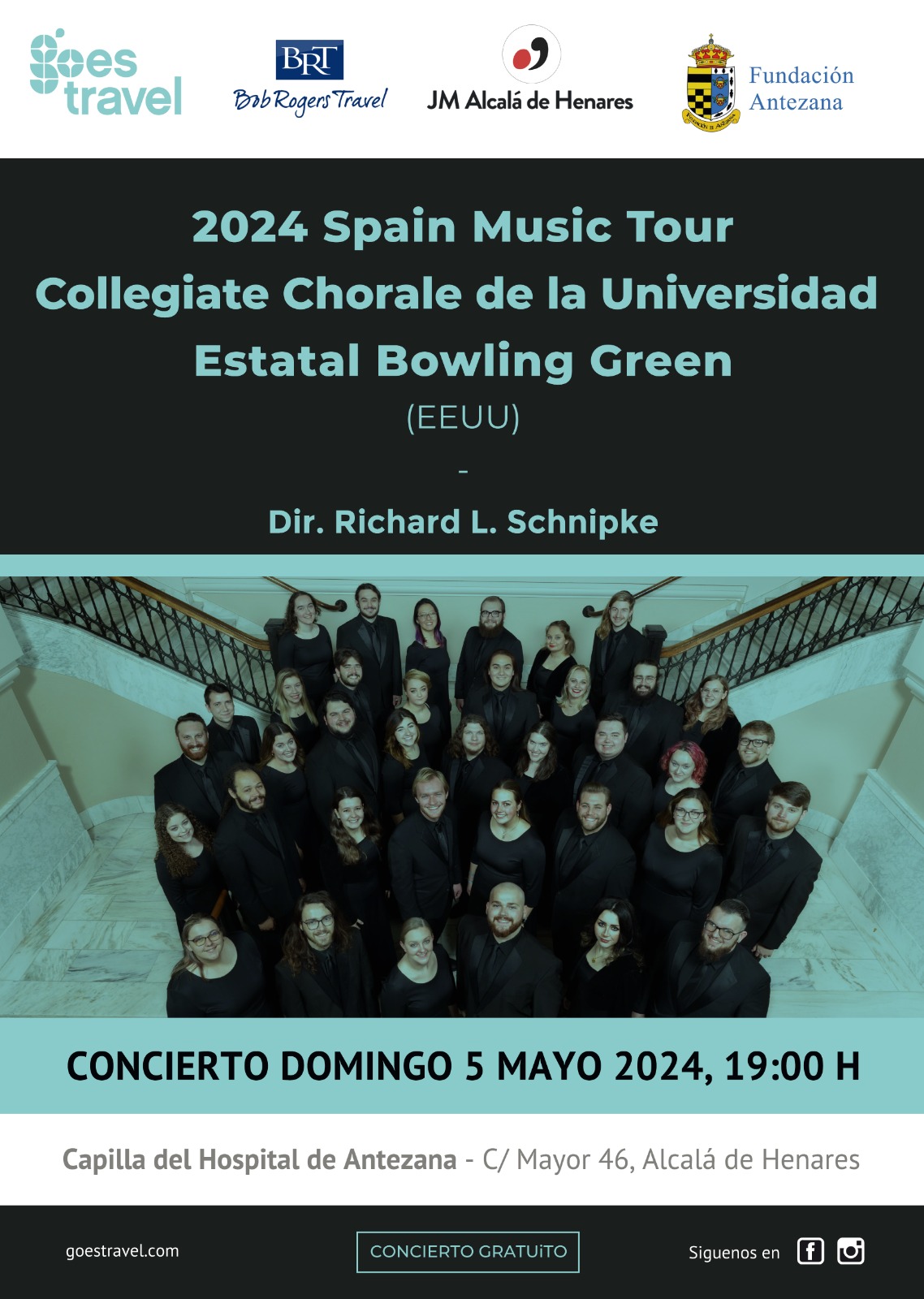 CONCIERTO DE COLLEGIATE CHORALE EN ALCALÁ DE HENARES