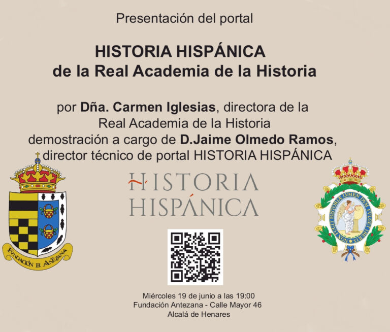 Presentación del portal historia hispánica de la Real Academia de la Historia en la Fundación Antezana