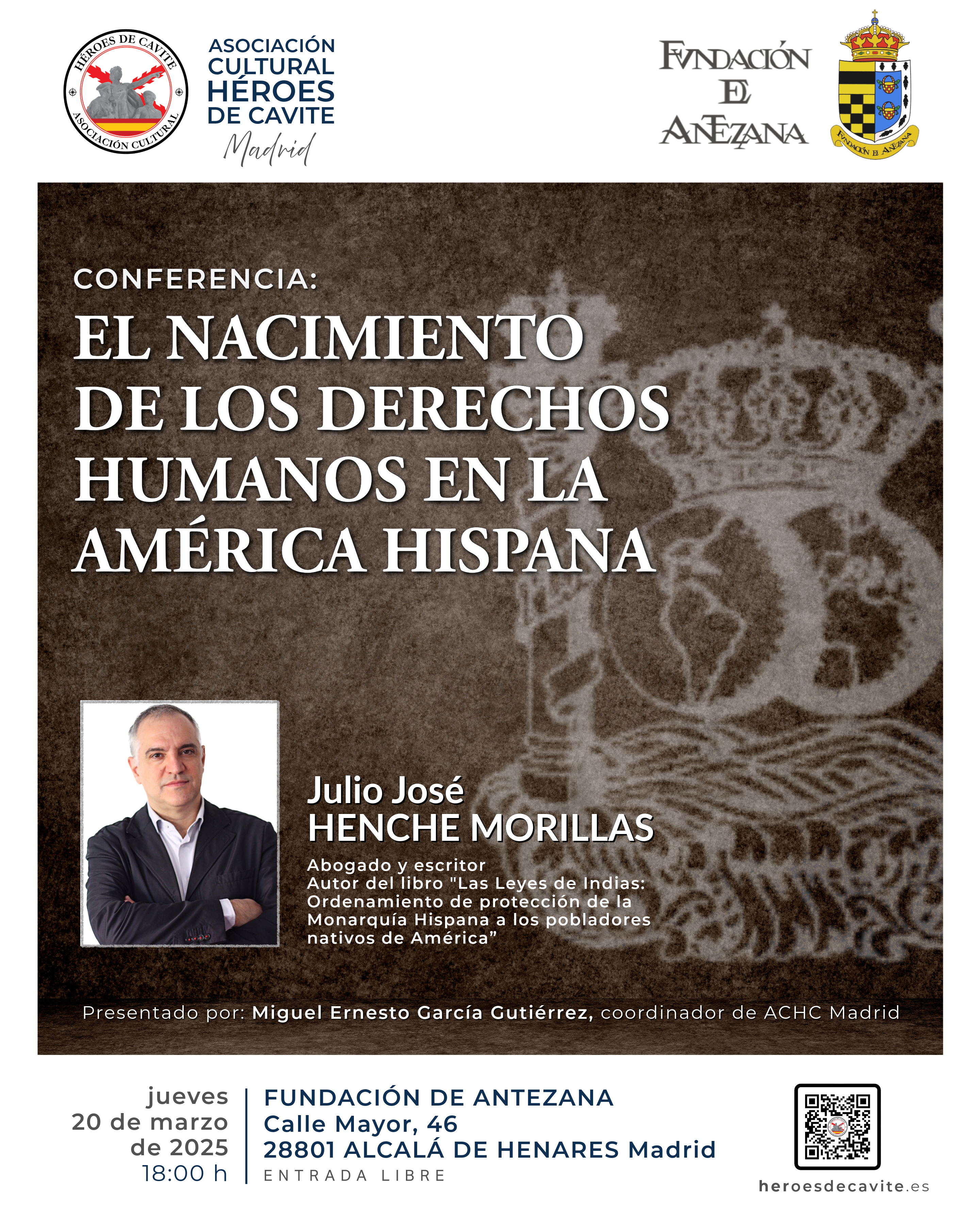 Conferencia. El nacimiento de los Derechos Humanos en la América Hispana. Hospital de Antezana