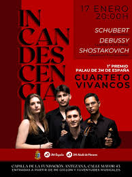 Concierto Incandescencia, Cuarteto Vivancos, iglesia del Hospital de Antezana