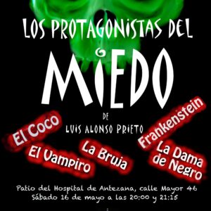 Los protagonistas del miedo, teatro en el patio mudéjar del Hospital de Antezana