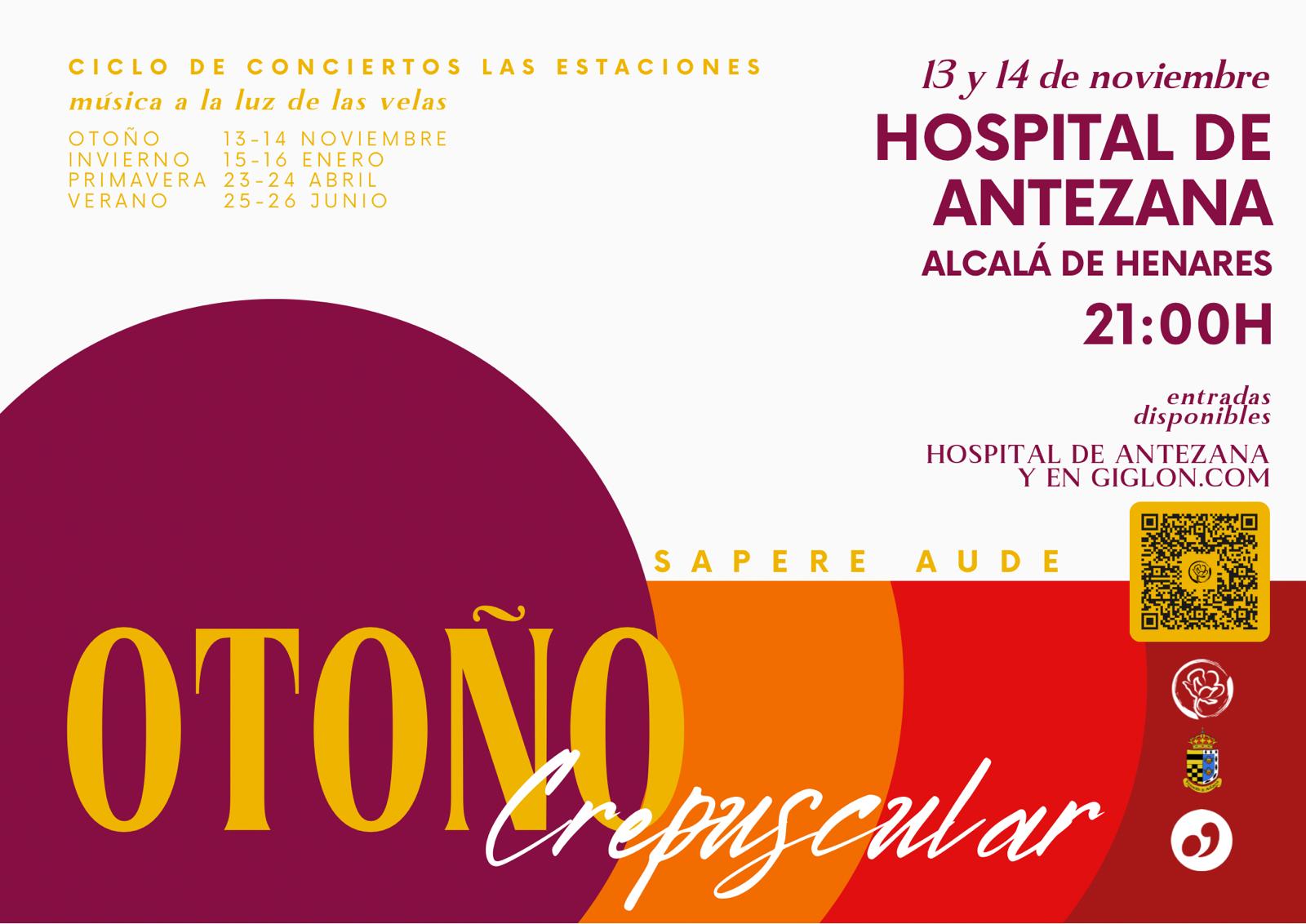 Otoño crepuscular a la luz de las velas. Sapere Aude, iglesia del Hospital de Antezana