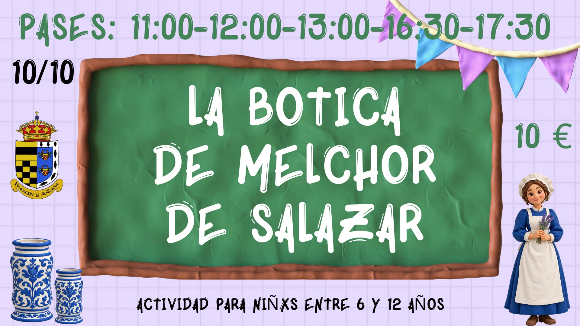 Taller infantil. La botica de Melchor de Salazar. Hospital de Antezana