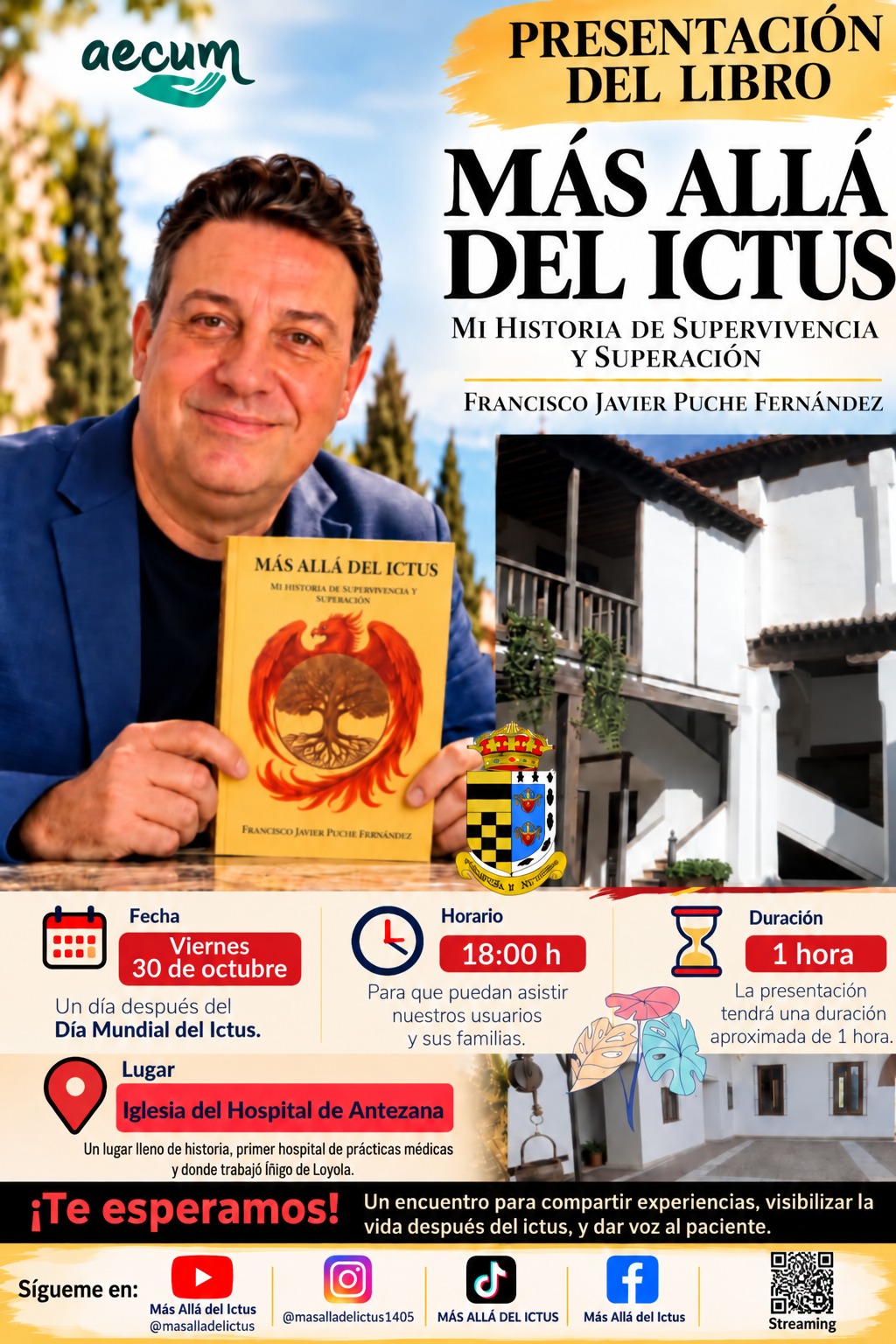 Presentación del libro "Más allá del Ictus", iglesia del Hospital de Antezana